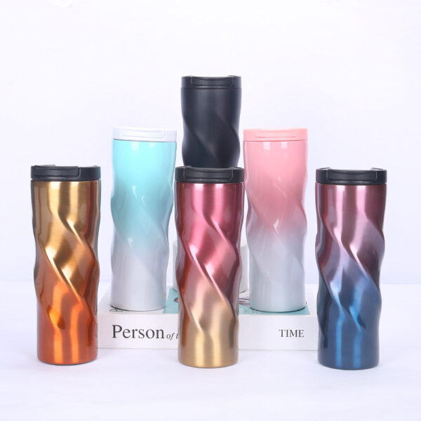 แก้วน้ำสแตนเลส  กระบอกน้ำสแตนเลส  แก้วกาแฟสแตนเลส  สีทูโทน  สแตนเลส 304