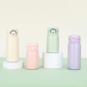 แก้วน้ำสแตนเลส  กระบอกน้ำสแตนเลส200ml  แบบพกพา